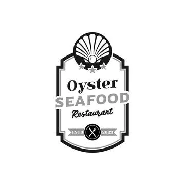 Seafood Restaurant Logo Stock Illustration