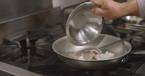 Seafood Rice Preparation – Step-by-Step Cooking Video Stock Footage 291197225
