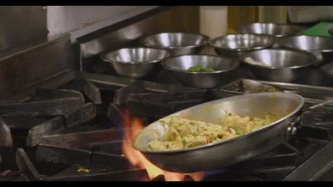 Seafood Rice Preparation – Step-by-Step Cooking Video Video stock 291197657