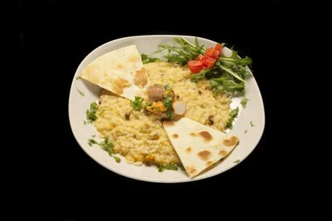 Seafood risotto Stock Photos