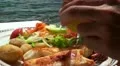 Seafood salad HD Footage