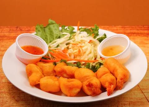 Seafood salad Stock Photos