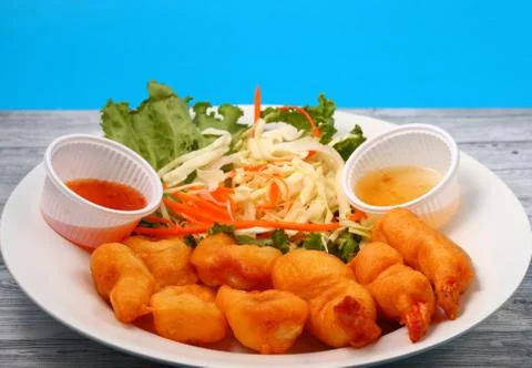 Seafood salad Stock Photos