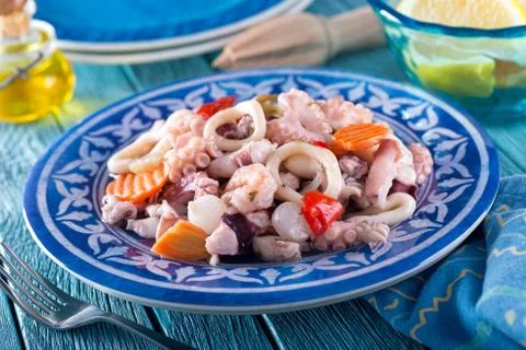 Seafood Salad Stock Photos