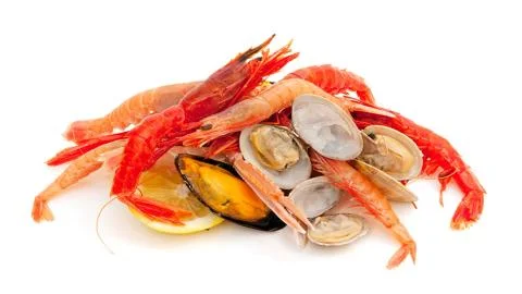 Seafood. Shrimp. Stock Photos