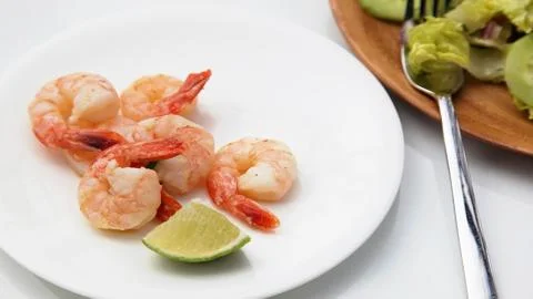 Seafood. Shrimp. Stock Photos