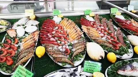 Seafood spain Stock Footage 89699955