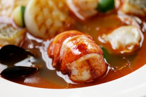 Seafood stew Stock Photos