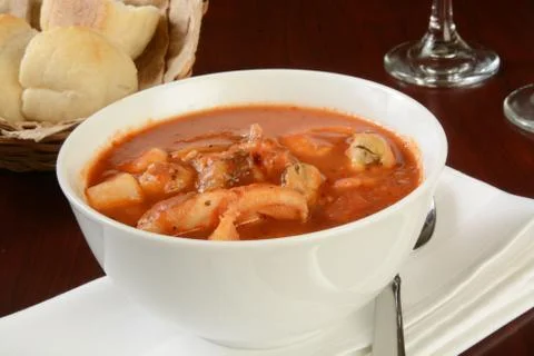 Seafood stew Stock Photos