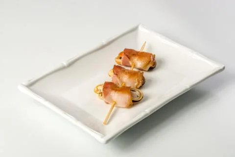 Seafood on stick Stock Photos