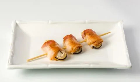 Seafood on stick Stock Photos