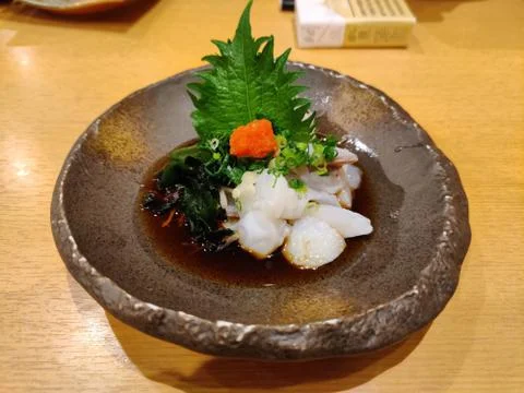 Seafood in Tokyo, Japan. Stock Photos