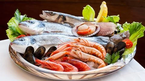 Seafood to your table. Stock Photos