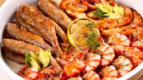 Seafood to your table. Stock Photos