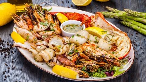 Seafood to your table. Stock Photos