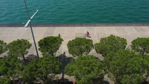 Seafront aerial Vídeo Stock 139760029