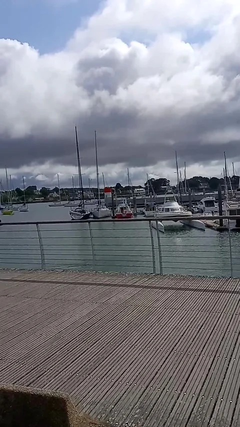 Seafront and view of the port Video stock 313794826