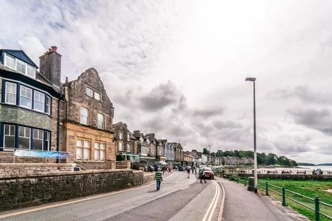 Seafront at arnside cumbria morecambe bay Stock Photos