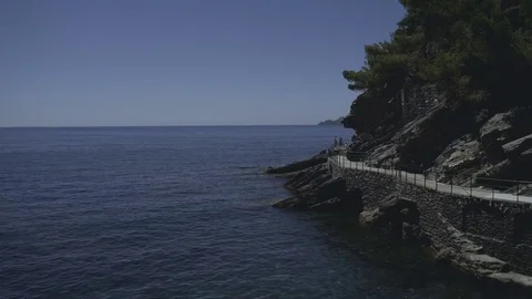 Seafront around the Cliff Stock Footage 78086397