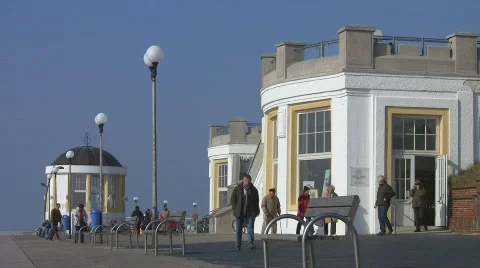 Seafront (Borkum, Germany) Stock Footage 705416
