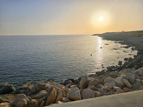 Seafront in Pafos Stock Photos