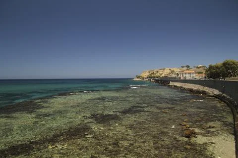 Seafront in Rethymno Foto stock