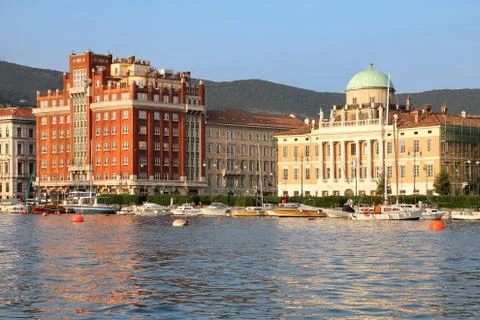 Seafront in Trieste, Italy Stock Photos