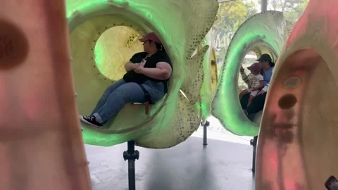 SeaGlass Carousel at the Battery Conservancy, NYC Stock Footage 315468848