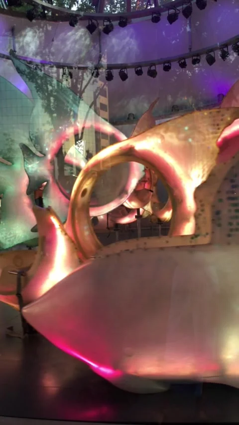 SeaGlass Carousel at The Battery Park in... | Stock Video | Pond5