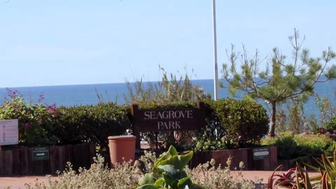 Seagrove park sign Stock Footage 221381167