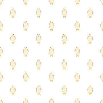 Seagull bird pattern forming white seamless background Illustrazione stock