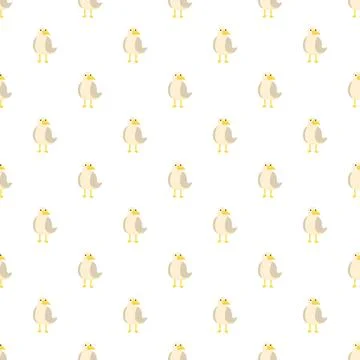 Seagull bird seamless pattern design for print Stock Illustration