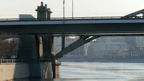 Seagull at the bridge Video stock 157975456