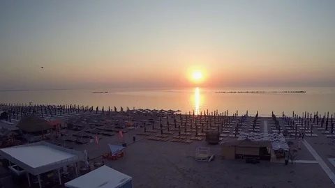 Seagull fly in sunrise Video stock 101154993