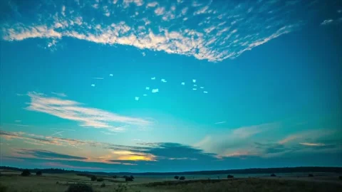 Seagulls Flying in Turquoise Sky Video stock 325329231