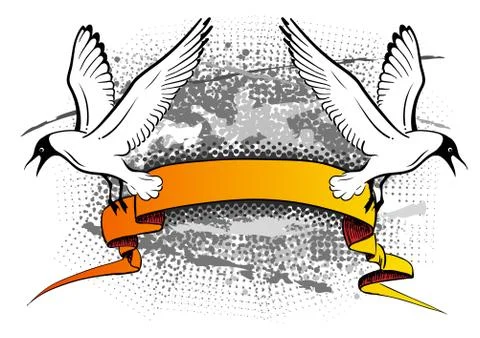 Seagulls Stock Illustration