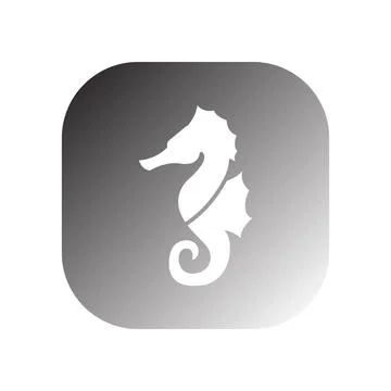 Seahorse icon vector Stock Illustration