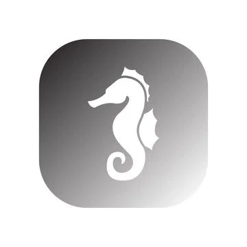 Seahorse icon vector Stock Illustration
