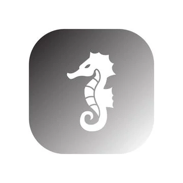 Seahorse icon vector Stock Illustration