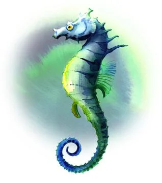 Seahorse Stock Illustration