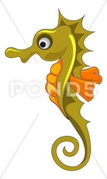 Seahorse, illustration Stock Illustration
