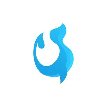 Seahorses Logo Vector Design Template Stock Illustration