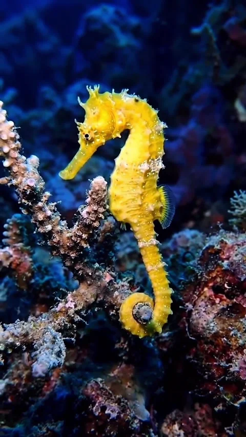 Seahorses on the seabed 스톡 동영상 332797823