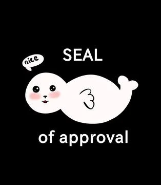 The Seal of approval illustration Stock Illustration
