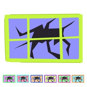 Seal broken wood windows vector cartoon graphic Stock Illustration