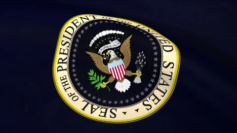 Seal of the President of the US Loop Stock Footage 241271942