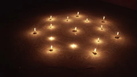 The Seal of the Seven Archangels. Stock Footage
