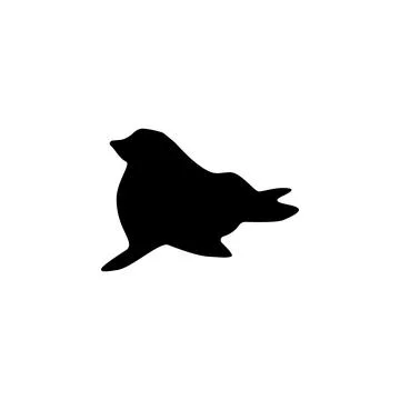 Seal silhouette icon. Element of animals icon for mobile concept and web apps Stock Illustration