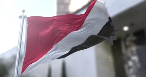 Sealand flag waving-seamless-loop-4k-60fps Stock Footage 343913473