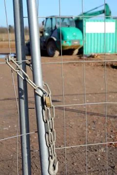 Sealed construction site Stock Photos